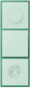 Фото Jung Le Corbusier LC9834320G Рамка 3-постовая (универсальная, vert 59)