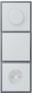 Фото Jung Le Corbusier LC9834320H Рамка 3-постовая (универсальная, gris 59)