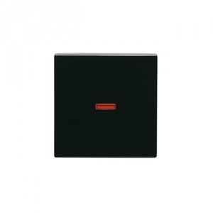 Фото ABB Impressivo 2TKA000557G1 Клавиша одиночная (красная линза, антрацит)