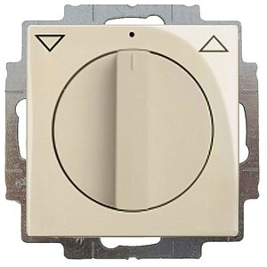 Фото ABB Basic55 2CKA001101A0922 Выключатель жалюзи поворотный (10 А, с фиксацией, под рамку, скрытая установка, слоновая кость)