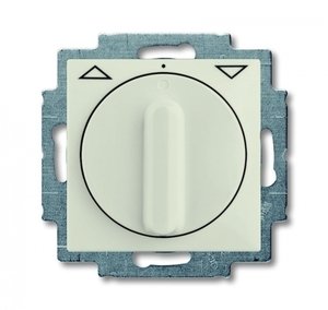 Фото ABB Basic55 2CKA001101A0931 Выключатель жалюзи поворотный (10 А, без фиксации, под рамку, скрытая установка, chalet-белый)