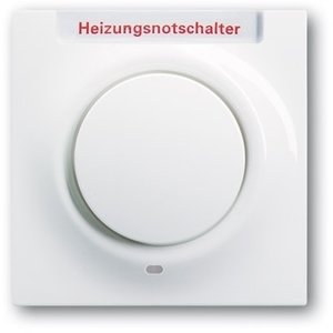 Фото ABB Impuls 2CKA001753A6588 Клавиша одиночная (красная линза, поле для надписи, подсветка, белая)