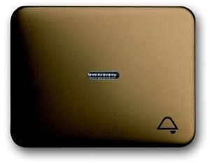 Фото ABB Alpha Nea, Alpha Exclusive 1751-0-1732 Клавиша одиночная ("звонок", подсветка, бронза)