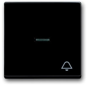 Фото ABB Carat/Future Linear 2CKA001751A2932 Клавиша одиночная (линза, "звонок", антрацит/черный)
