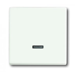 Фото ABB Future Linear 2CKA006599A2963 Накладка светорегулятора нажимного (подсветка, белый бархат)