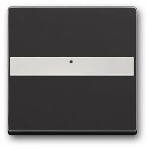 Фото ABB Династия/Future Linear/Carat 2CKA001731A1552 Клавиша одиночная (поле для надписи, подсветка, антрацит/черный)