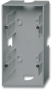 Фото ABB Future Linear 2CKA001799A0906 Коробка двойная открытого монтажа (универсальная, серебристо-алюминиевая)