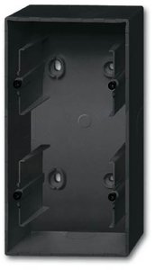 Фото ABB Future Linear 2CKA001799A0924 Коробка двойная открытого монтажа (универсальная, черный бархат)