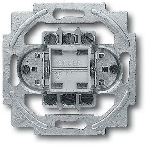 Фото ABB Busch-Jaeger 2CKA001012A0954 Переключатель одноклавишный двухполюсный (10 А, механизм, скрытая установка)