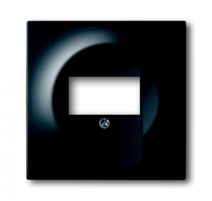 Фото ABB Impuls 2CKA001753A0148 Накладка розетки информационной (1хUSB, черный бархат)