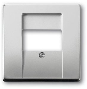 Фото ABB Pure steel 2CKA001710A3765 Крышка розетки USB (USB/VGA/HDMI, сталь)