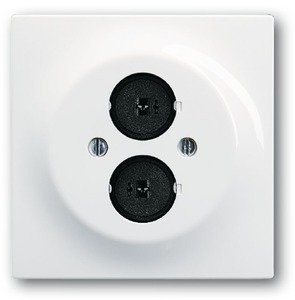 Фото ABB Impuls 2CKA001753A4971 Накладка розетки аудио (2хAudio, белая)
