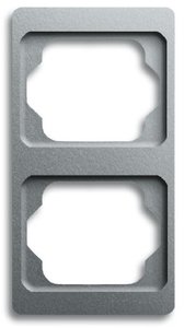 Фото ABB Alpha Exclusive 1754-0-4126 Рамка 2-постовая (вертикал., титан)
