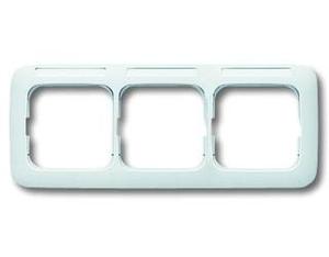 Фото ABB Reflex 2CKA001754A3732 Рамка 3-постовая (поле для надписи, горизонт, альпийский-белый)