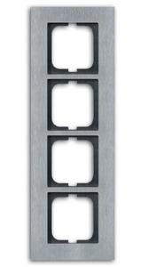 Фото ABB carat 2CKA001754A4257 Рамка 4-постовая (сталь)