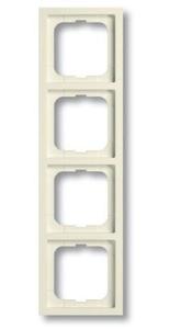 Фото ABB Future Linear 2CKA001754A4171 Рамка 4-постовая (скругленные углы, слоновая кость)