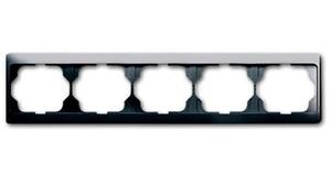 Фото ABB Alpha Exclusive 1754-0-4380 Рамка 5-постовая (горизонт., платина)