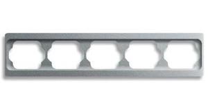 Фото ABB Alpha Exclusive 1754-0-4131 Рамка 5-постовая (горизонт., титан)