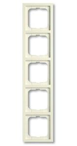 Фото ABB Future Linear 2CKA001754A4172 Рамка 5-постовая (скругленные углы, слоновая кость)