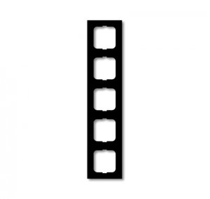 Фото ABB Future Linear 2CKA001754A4423 Рамка 5-постовая (черный бархат)