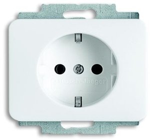 Фото ABB Alpha Exclusive/Alpha Nea 2011-0-6227 Розетка (16 А, под рамку, с/у, з/к, белая матовая)