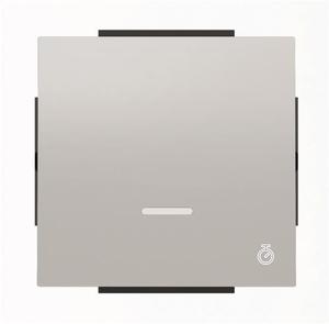 Фото ABB Sky Niessen 2CLA856200A1301 Клавиша электронного выключателя с таймером (подсветка, серебристый алюминий)