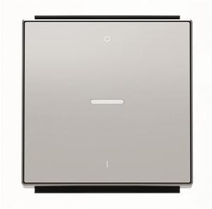 Фото ABB Sky Niessen 2CLA850140A1301 Клавиша одиночная (линза, маркировка, серебристый алюминий)