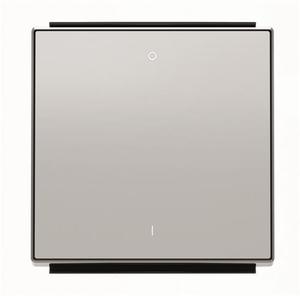 Фото ABB Sky Niessen 2CLA850120A1301 Клавиша одиночная (маркировка, серебристый алюминий)