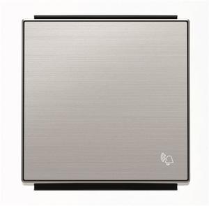 Фото ABB Sky Niessen 2CLA850400A1401 Клавиша одиночная ("звонок", нержавеющая сталь)