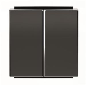 Фото ABB Sky Niessen 2CLA854200A1501 Клавиша двойная ("звонок", черная)