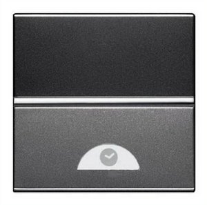 Фото ABB Zenit 2CLA226210N1801 Выключатель электронный с таймером 2 модуля (10-360 сек., под рамку, скрытая установка, антрацит)