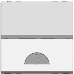 Фото ABB Zenit 2CLA226210N1301 Выключатель электронный с таймером 2 модуля (10-360 сек., под рамку, скрытая установка, серебристый)