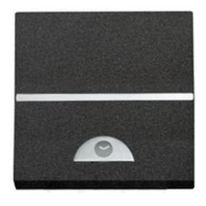Фото ABB Zenit 2CLA226200N1801 Выключатель электронный с таймером 2 модуля (9-240 сек., под рамку, скрытая установка, антрацит)