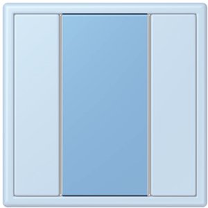 Фото Jung Le Corbusier LC50NA4320N Накладка для кнопочного модуля (bleu céruléen 59)