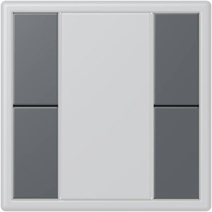 Фото Jung Le Corbusier LC502TSA32010 Набор накладок 2 группы (gris fonce 31)