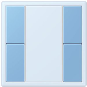 Фото Jung Le Corbusier LC502TSA4320N Набор накладок 2 группы (bleu céruléen 59)