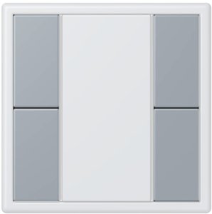 Фото Jung Le Corbusier LC502TSA4320O Набор накладок 2 группы (gris clair 59)