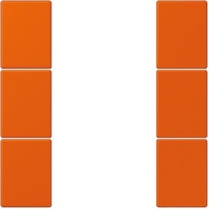 Фото Jung Le Corbusier LC503TSA4320S Набор накладок 3 группы (orange vif)