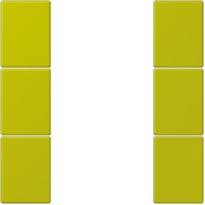 Фото Jung Le Corbusier LC503TSA4320F Набор накладок 3 группы (vert olive vif)