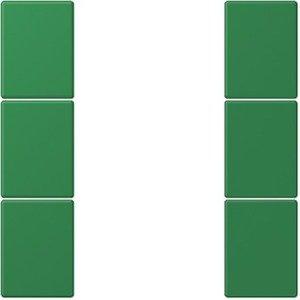 Фото Jung Le Corbusier LC503TSA32050 Набор накладок 3 группы (vert foncé)