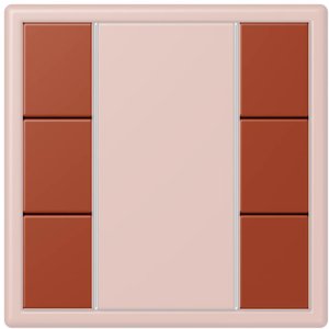 Фото Jung Le Corbusier LC503TSA32110 Набор накладок 3 группы (l’ocre rouge)