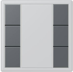 Фото Jung Le Corbusier LC503TSA32010 Набор накладок 3 группы (gris fonce 31)