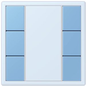 Фото Jung Le Corbusier LC503TSA4320N Набор накладок 3 группы (bleu céruléen 59)