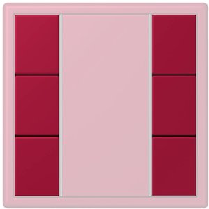 Фото Jung Le Corbusier LC503TSA32100 Набор накладок 3 группы (rouge carmin)