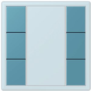 Фото Jung Le Corbusier LC503TSA32031 Набор накладок 3 группы (céruléen vif)