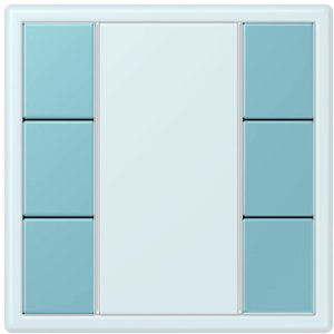 Фото Jung Le Corbusier LC503TSA32032 Набор накладок 3 группы (céruléen moyen)