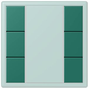 Фото Jung Le Corbusier LC503TSA32040 Набор накладок 3 группы (vert anglais)