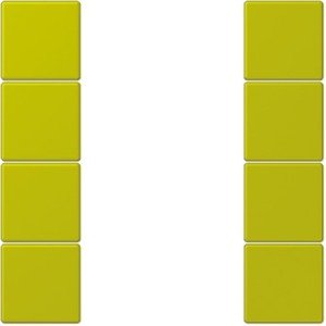 Фото Jung Le Corbusier LC504TSA4320F Набор накладок 4 группы (vert olive vif)