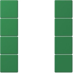 Фото Jung Le Corbusier LC504TSA32050 Набор накладок 4 группы (vert foncé)