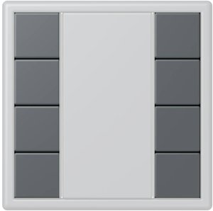 Фото Jung Le Corbusier LC504TSA32010 Набор накладок 4 группы (gris fonce 31)